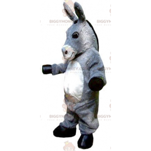 Costume da mascotte gigante grigio e bianco asino BIGGYMONKEY™