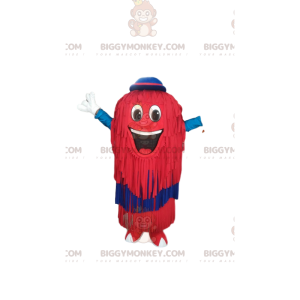 Costume de mascotte BIGGYMONKEY™ de bonhomme rouge avec des