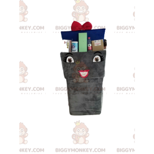 Costume de mascotte BIGGYMONKEY™ de poubelle de recyclage avec