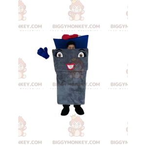 Kostým maskota BIGGYMONKEY™ z recyklačního koše s modrým