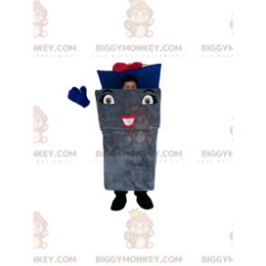 Traje de mascote da lixeira BIGGYMONKEY™ com gravata borboleta