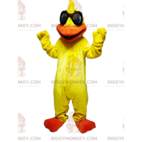 Disfraz de mascota Super Fun Yellow Duck BIGGYMONKEY™ con gafas