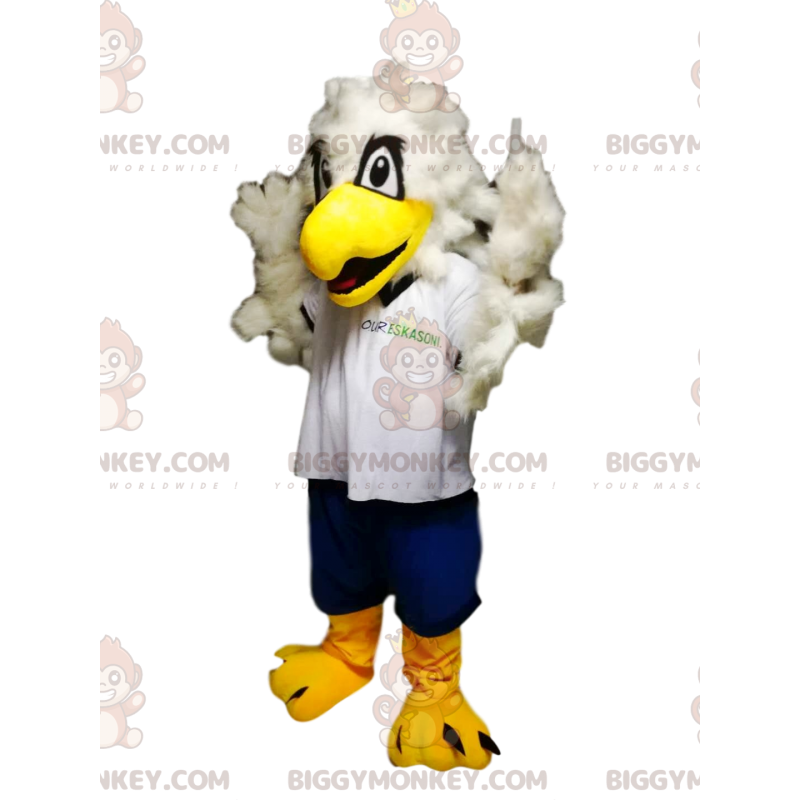Disfraz de mascota Golden Eagle BIGGYMONKEY™ con camiseta