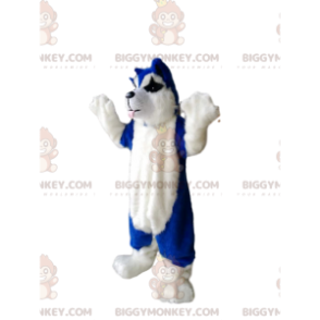 Kostým maskota modrobílého psa BIGGYMONKEY™ – Biggymonkey.com