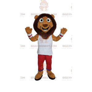 BIGGYMONKEY™ Costume da mascotte leone divertente con