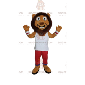 BIGGYMONKEY™ Divertido disfraz de mascota de león con ropa