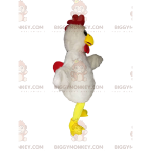 Chicken BIGGYMONKEY™ Mascot Costume With Beautiful White