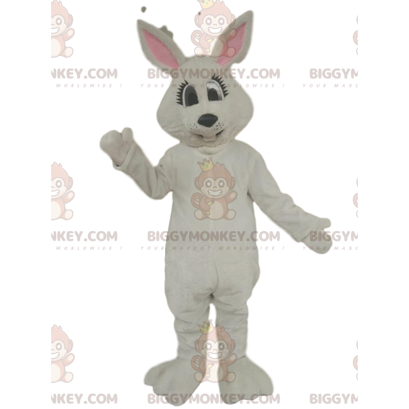 Kostium maskotka białego królika BIGGYMONKEY™ - Biggymonkey.com