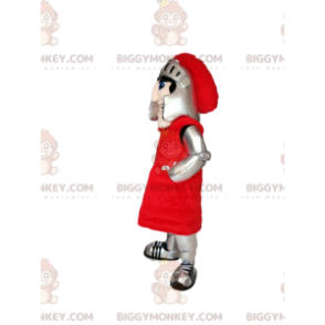 Costume da mascotte da cavaliere BIGGYMONKEY™ con elmo e