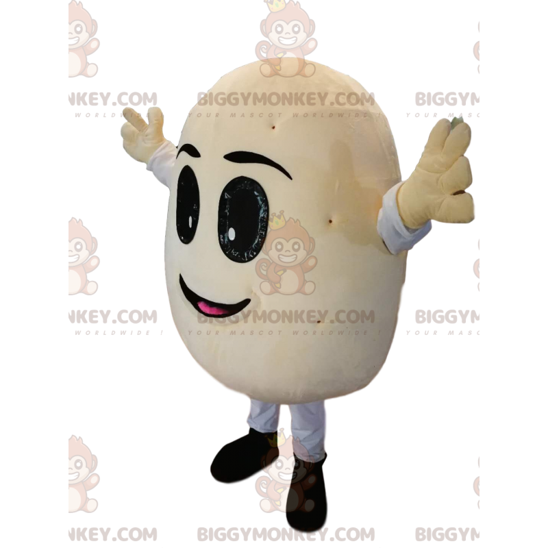 Costume de mascotte BIGGYMONKEY™ de bonbon crème très enjoué -