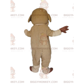 BIGGYMONKEY™ mascottekostuum van beige en bruine schapen met