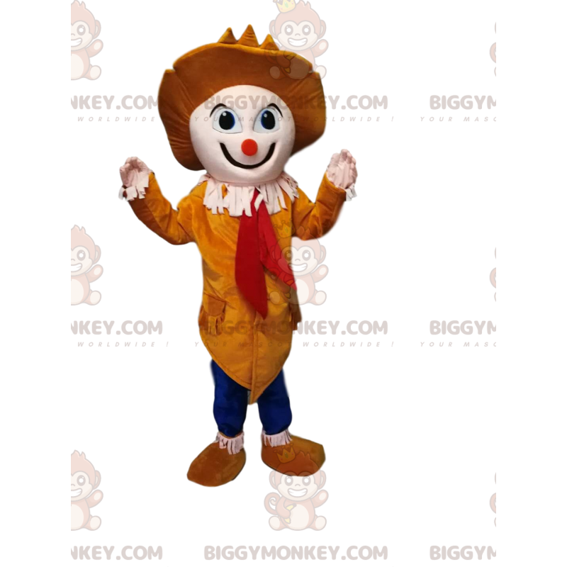 Costume da Clown BIGGYMONKEY™ mascotte con piccolo naso