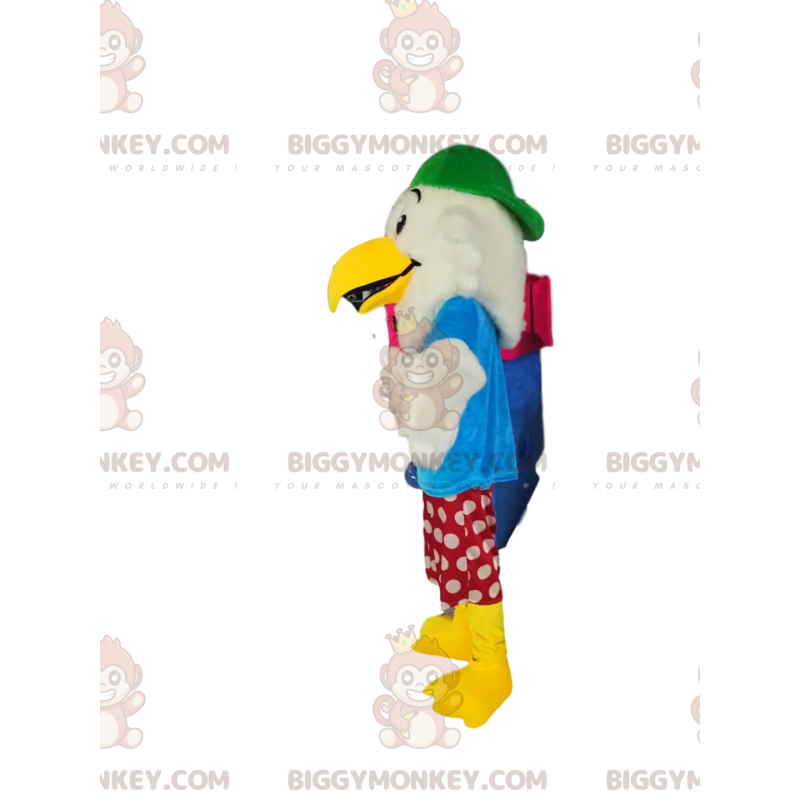 BIGGYMONKEY™ Divertido disfraz de mascota de águila blanca con