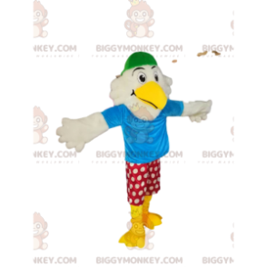 BIGGYMONKEY™ divertente costume da mascotte dell'aquila bianca