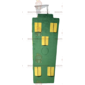 Traje de mascota BIGGYMONKEY™ Edificio verde con ventanas