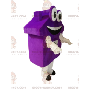 Costume de mascotte BIGGYMONKEY™ de maison violette avec des