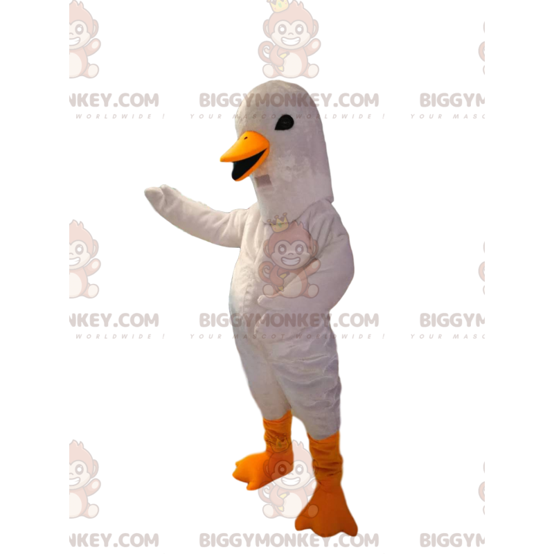 Costume da mascotte BIGGYMONKEY™ White Goose con un