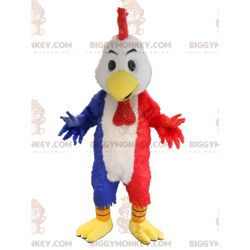 BIGGYMONKEY™ costume da mascotte gallo gigante nei colori della