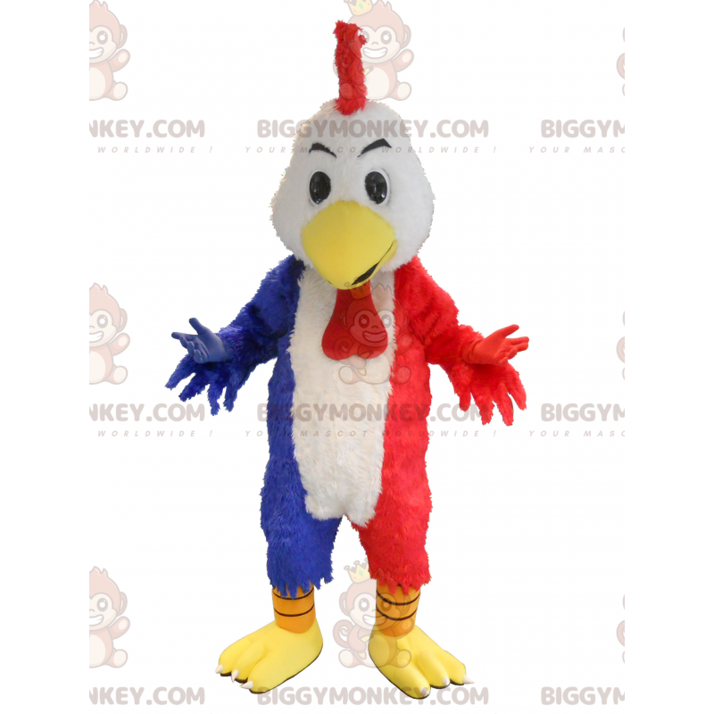 BIGGYMONKEY™ giant rooster mascot costume in the colors of