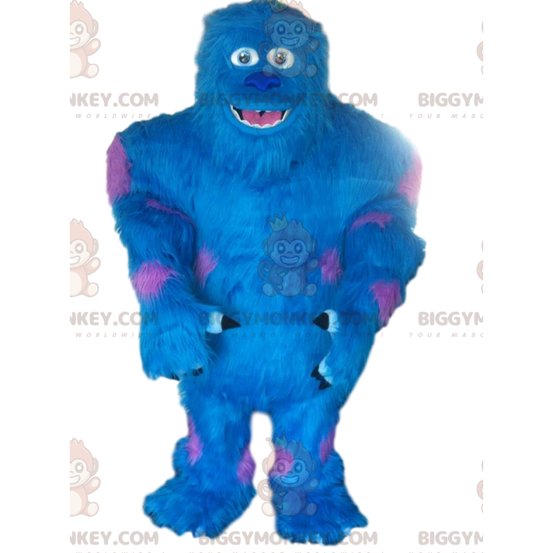 BIGGYMONKEY™ Maskottchenkostüm von Sulli, dem blauen Monster