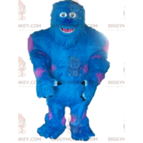 BIGGYMONKEY™ mascot costume of Sulli, the blue monster from