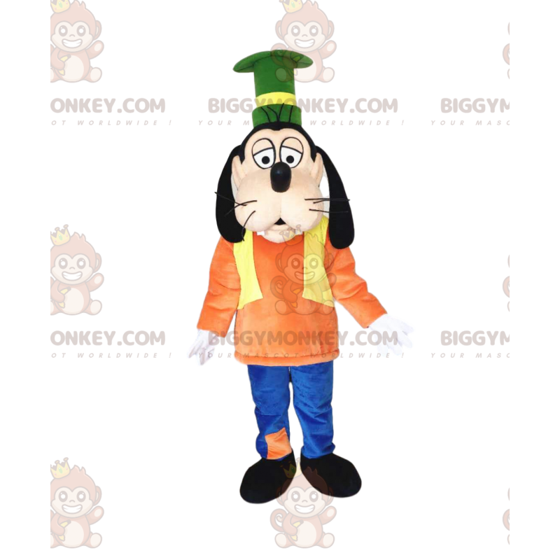 Costume de mascotte BIGGYMONKEY™ de Dingo, le chien maladroit