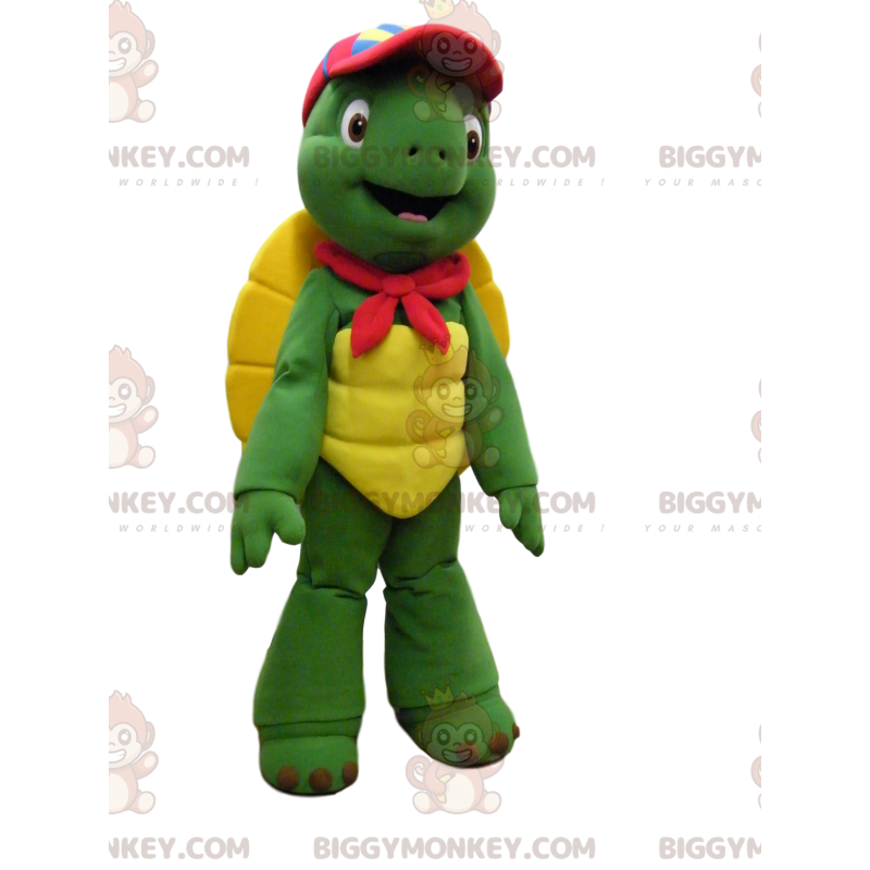 Costume de mascotte BIGGYMONKEY™ de tortue amusante avec une