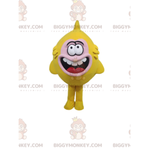 Costume da mascotte pesce giallo molto stravagante BIGGYMONKEY™