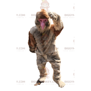 Disfraz de mascota Big Ape BIGGYMONKEY™ con pelaje beige -