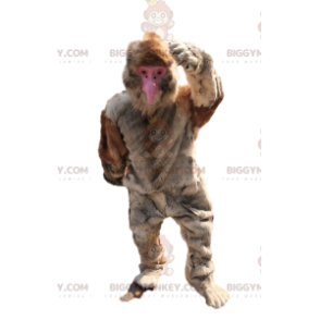 Costume da mascotte Big Ape BIGGYMONKEY™ con pelliccia beige -