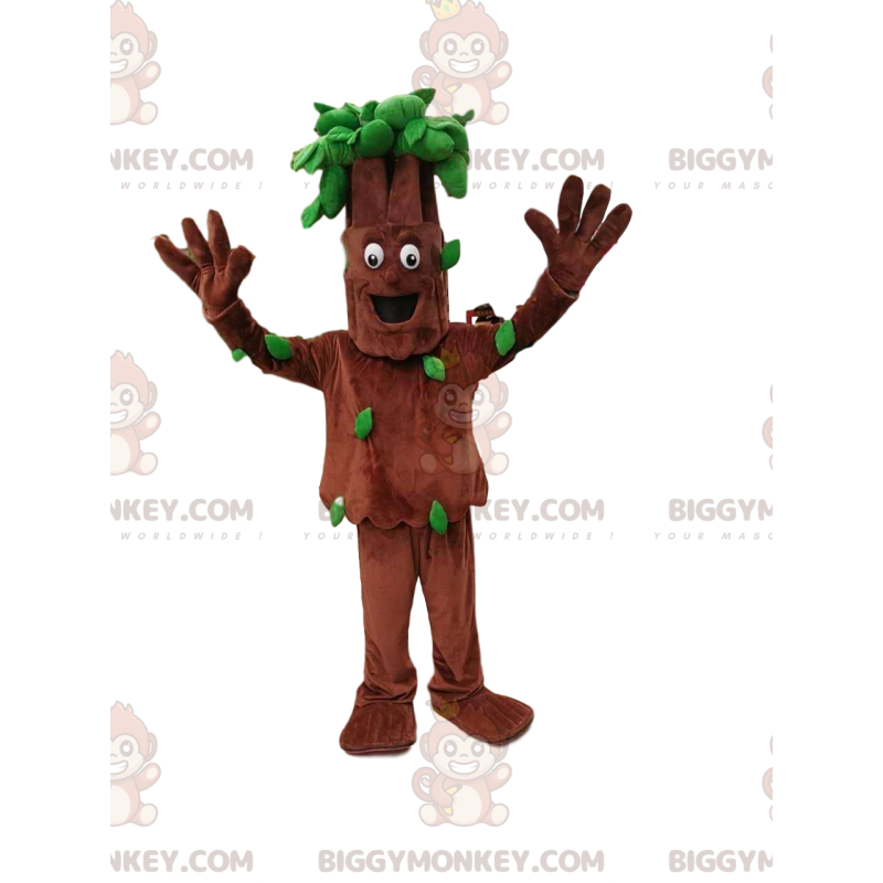 Costume da mascotte albero BIGGYMONKEY™ con fogliame verde