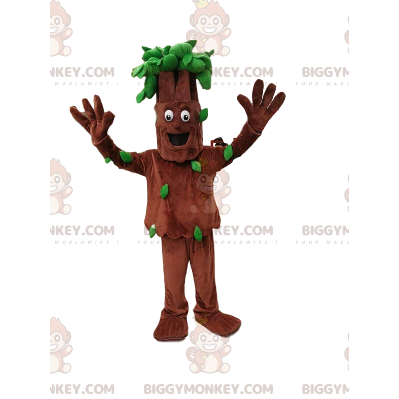 Tree BIGGYMONKEY™ Mascot Costume with Pretty Green Foliage -