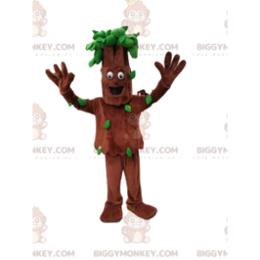 Baum BIGGYMONKEY™ Maskottchenkostüm mit hübschem grünen Laub -