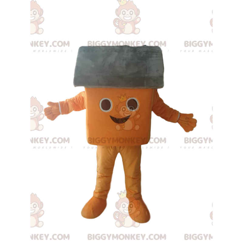 Costume de mascotte BIGGYMONKEY™ de petite maison orange et