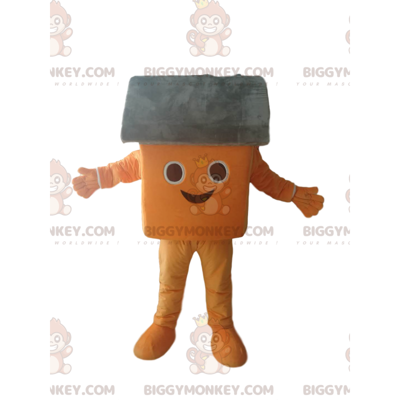 Costume mascotte BIGGYMONKEY™ Little Orange e Grey House molto