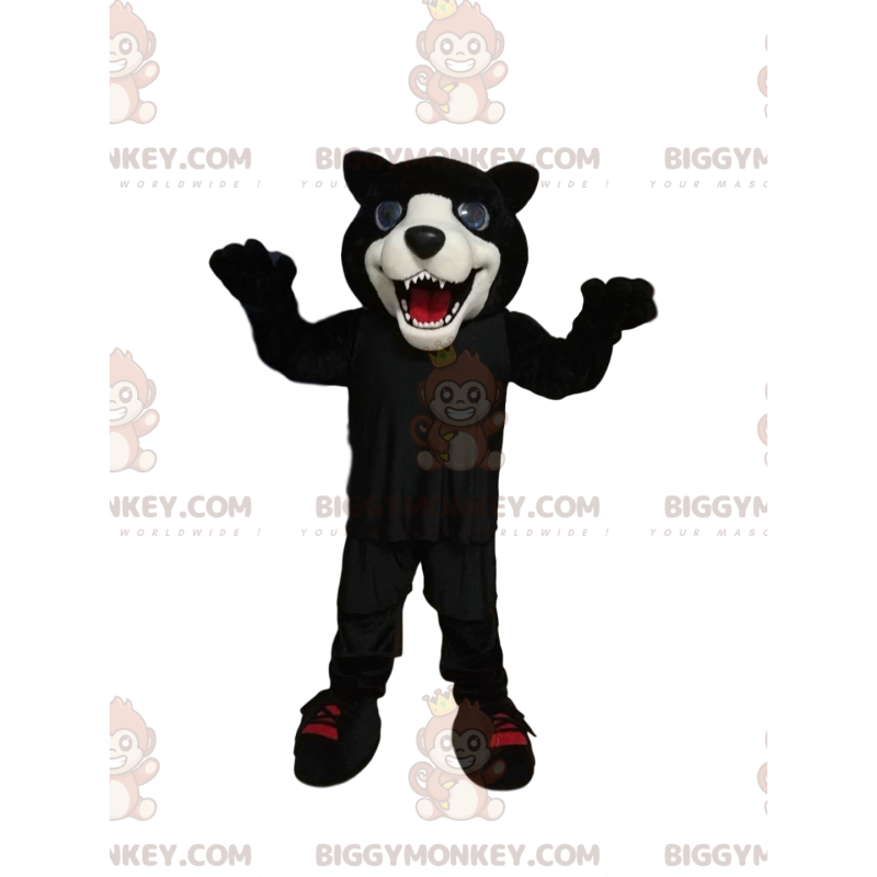 Disfraz de mascota Pantera Negra rugiente BIGGYMONKEY™ -