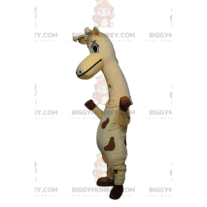 BIGGYMONKEY™ Maskotdräkt Mycket söt giraff med vackra ögon -