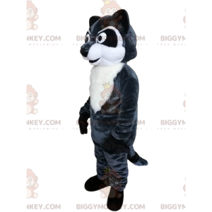 Traje de mascote de guaxinim BIGGYMONKEY™ com olhos intensos e