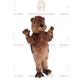 Πολύ παιχνιδιάρικη στολή μασκότ BIGGYMONKEY™ καφέ αρκούδας -