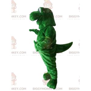 Fantasia de mascote BIGGYMONKEY™ Dinossauro verde gigante com