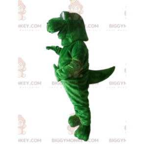 Costume de mascotte BIGGYMONKEY™ de dinosaure vert géant avec