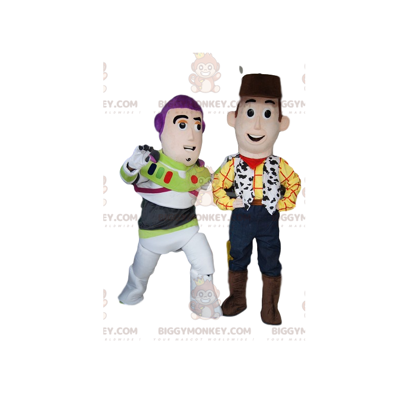 BIGGYMONKEY™s maskot av Woody och Buzz Lightyear, från Toy