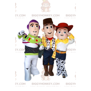 BIGGYMONKEY™ Mascot Costume Trio av Jessie, Buzz Lightyear och