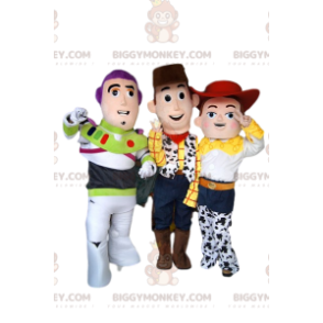 BIGGYMONKEY™ Mascot Costume Trio av Jessie, Buzz Lightyear och
