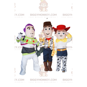 BIGGYMONKEY™ Costume da mascotte Trio composto da Jessie, Buzz