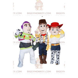 Trio kostiumów maskotek BIGGYMONKEY™: Jessie, Buzz Astral i