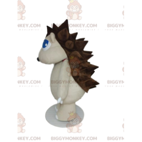 Costume de mascotte BIGGYMONKEY™ de hérisson blanc avec ses