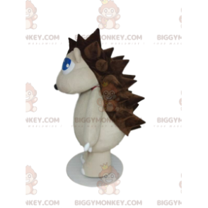 Fantasia de mascote BIGGYMONKEY™ ouriço branco com penas