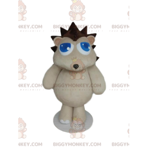 Costume de mascotte BIGGYMONKEY™ de hérisson blanc avec ses