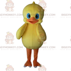 BIGGYMONKEY™ Mascot Costume Yellow Chick With Pretty Blue Eyes
